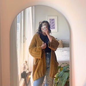 ANTHRO Chunky Velvet Cardigan